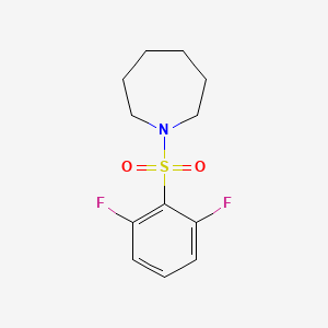 molecular formula C12H15F2NO2S B5853250 1-[(2,6-difluorophenyl)sulfonyl]azepane 