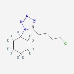 molecular formula C11H19ClN4 B585329 5-(4-Chlorobutyl)-1-cyclohexyltetrazole-d11 CAS No. 1073608-19-1