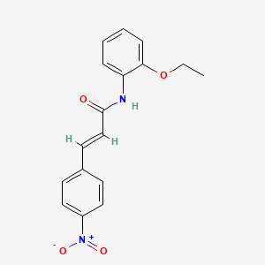 molecular formula C17H16N2O4 B5853290 N-(2-ethoxyphenyl)-3-(4-nitrophenyl)acrylamide 