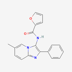 molecular formula C19H15N3O2 B5853300 N-(6-methyl-2-phenylimidazo[1,2-a]pyridin-3-yl)-2-furamide 