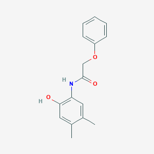 molecular formula C16H17NO3 B5853315 N-(2-hydroxy-4,5-dimethylphenyl)-2-phenoxyacetamide 