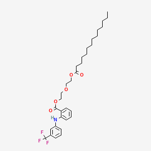 molecular formula C32H44F3NO5 B585332 乙苯酯肉豆蔻酸酯 CAS No. 81427-99-8