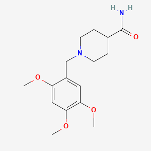 molecular formula C16H24N2O4 B5853330 1-(2,4,5-trimethoxybenzyl)-4-piperidinecarboxamide 