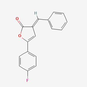 molecular formula C17H11FO2 B5853343 3-benzylidene-5-(4-fluorophenyl)-2(3H)-furanone 