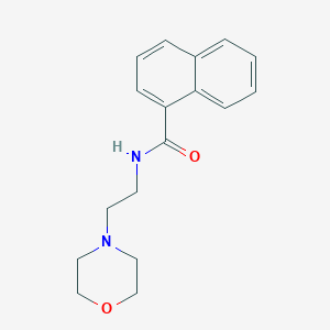molecular formula C17H20N2O2 B5853372 N-[2-(4-morpholinyl)ethyl]-1-naphthamide 