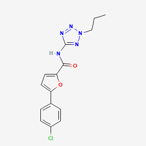 molecular formula C15H14ClN5O2 B5853391 5-(4-chlorophenyl)-N-(2-propyl-2H-tetrazol-5-yl)-2-furamide 