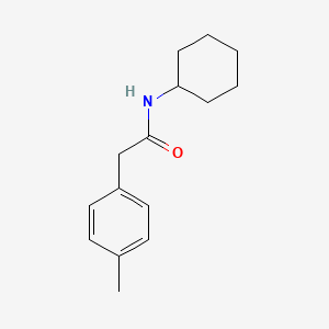 molecular formula C15H21NO B5853404 N-cyclohexyl-2-(4-methylphenyl)acetamide 