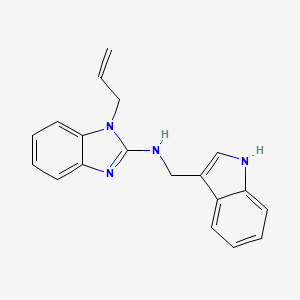 molecular formula C19H18N4 B5853445 1-allyl-N-(1H-indol-3-ylmethyl)-1H-benzimidazol-2-amine 
