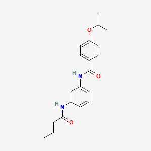 molecular formula C20H24N2O3 B5853453 N-[3-(butyrylamino)phenyl]-4-isopropoxybenzamide 