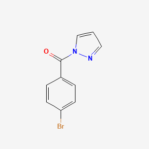 molecular formula C10H7BrN2O B5853471 1-(4-bromobenzoyl)-1H-pyrazole 