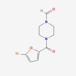 molecular formula C10H11BrN2O3 B5853486 4-(5-bromo-2-furoyl)-1-piperazinecarbaldehyde 
