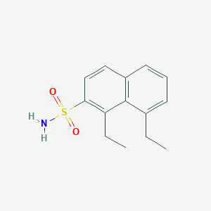 molecular formula C14H17NO2S B5853498 1,8-diethyl-2-naphthalenesulfonamide 