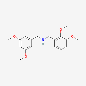 molecular formula C18H23NO4 B5853527 (2,3-dimethoxybenzyl)(3,5-dimethoxybenzyl)amine 