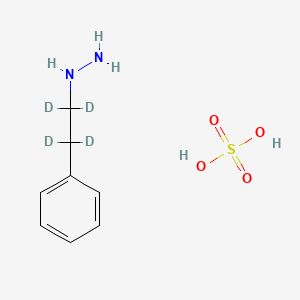 molecular formula C8H14N2O4S B585353 Phenelzine-d4 Sulfate CAS No. 1346605-03-5