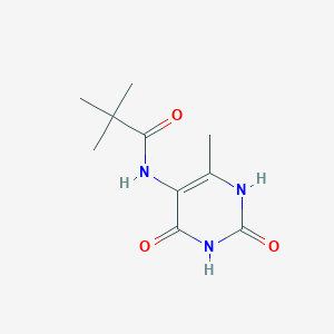 molecular formula C10H15N3O3 B5853563 N-(2,4-dihydroxy-6-methyl-5-pyrimidinyl)-2,2-dimethylpropanamide 