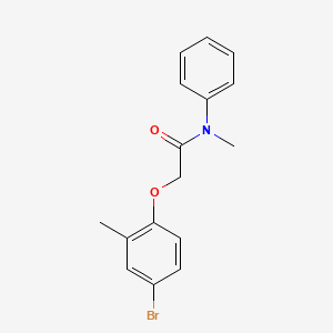 molecular formula C16H16BrNO2 B5853589 2-(4-bromo-2-methylphenoxy)-N-methyl-N-phenylacetamide CAS No. 435283-97-9