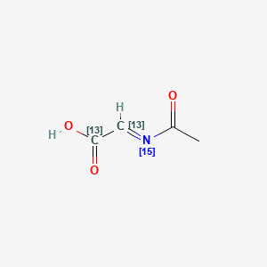 molecular formula C4H5NO3 B585359 2-乙酰亚氨基乙酸 CAS No. 1202222-42-1