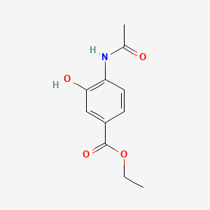 molecular formula C11H13NO4 B585362 Ethyl 4-acetamido-3-hydroxybenzoate CAS No. 1346604-18-9