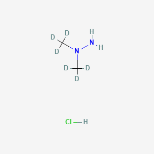 molecular formula C2H9ClN2 B585363 N,N-(Dimethyl-d6)hydrazine Hydrochloride CAS No. 1219804-14-4