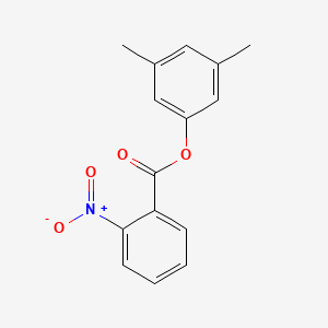 molecular formula C15H13NO4 B5853683 3,5-dimethylphenyl 2-nitrobenzoate 