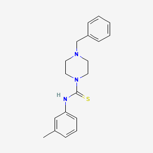 molecular formula C19H23N3S B5853691 4-benzyl-N-(3-methylphenyl)-1-piperazinecarbothioamide 