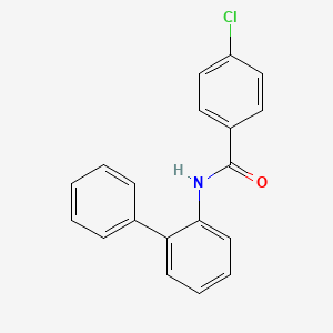 molecular formula C19H14ClNO B5853708 N-2-biphenylyl-4-chlorobenzamide 