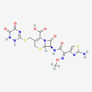 molecular formula C18H18N8O7S3 B585372 头孢曲松-d3 CAS No. 1132650-38-4