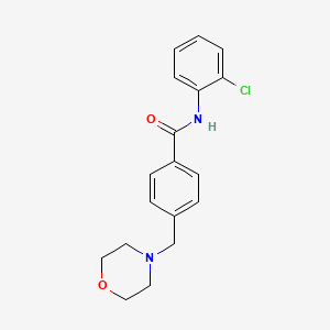 molecular formula C18H19ClN2O2 B5853724 N-(2-chlorophenyl)-4-(4-morpholinylmethyl)benzamide 
