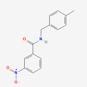 molecular formula C15H14N2O3 B5853728 N-(4-methylbenzyl)-3-nitrobenzamide 