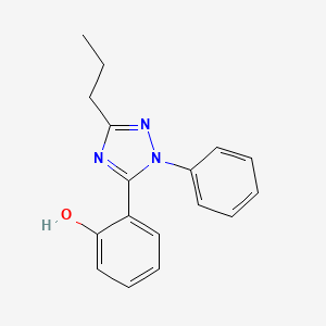 molecular formula C17H17N3O B5853761 2-(1-phenyl-3-propyl-1H-1,2,4-triazol-5-yl)phenol CAS No. 5926-44-3