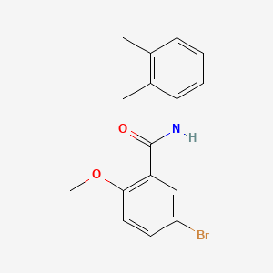 molecular formula C16H16BrNO2 B5853792 5-bromo-N-(2,3-dimethylphenyl)-2-methoxybenzamide 