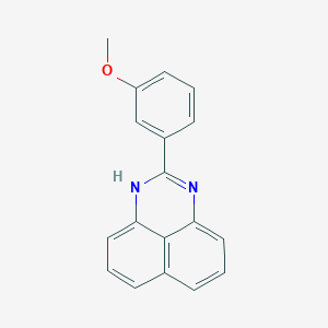 molecular formula C18H14N2O B5853823 2-(3-methoxyphenyl)-1H-perimidine 