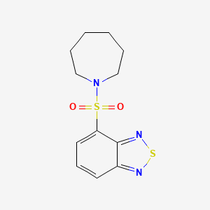 molecular formula C12H15N3O2S2 B5853824 4-(1-azepanylsulfonyl)-2,1,3-benzothiadiazole 