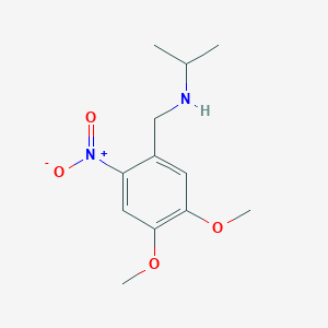 molecular formula C12H18N2O4 B5853836 (4,5-dimethoxy-2-nitrobenzyl)isopropylamine 