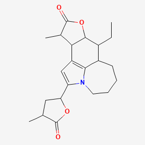 molecular formula C22H29NO4 B585386 Bisdehydroneotuberostemonine CAS No. 160333-27-7