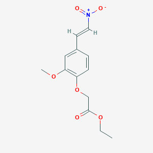 ethyl [2-methoxy-4-(2-nitrovinyl)phenoxy]acetate