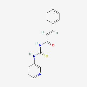 molecular formula C15H13N3OS B5853921 3-phenyl-N-[(3-pyridinylamino)carbonothioyl]acrylamide 
