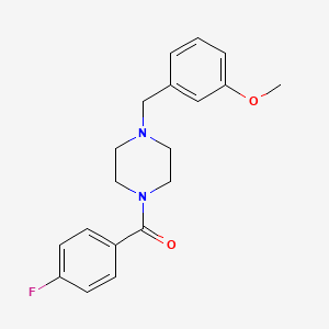 molecular formula C19H21FN2O2 B5853932 1-(4-fluorobenzoyl)-4-(3-methoxybenzyl)piperazine 