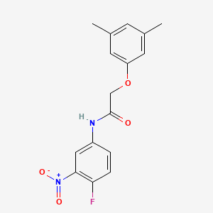 molecular formula C16H15FN2O4 B5853944 2-(3,5-dimethylphenoxy)-N-(4-fluoro-3-nitrophenyl)acetamide 
