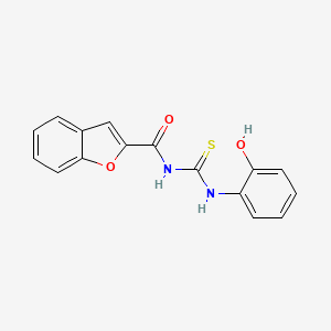 N-{[(2-hydroxyphenyl)amino]carbonothioyl}-1-benzofuran-2-carboxamide