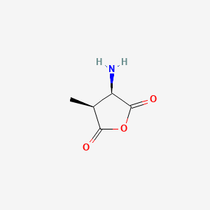 molecular formula C5H7NO3 B585397 (3R,4S)-3-Amino-4-methyldihydrofuran-2,5-dione CAS No. 151960-63-3