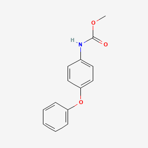 molecular formula C14H13NO3 B5853972 甲基（4-苯氧基苯基）氨基甲酸酯 CAS No. 80199-12-8
