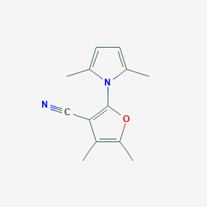 molecular formula C13H14N2O B5853997 2-(2,5-dimethyl-1H-pyrrol-1-yl)-4,5-dimethyl-3-furonitrile 