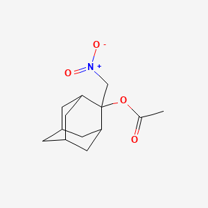 molecular formula C13H19NO4 B5854002 2-(nitromethyl)-2-adamantyl acetate 