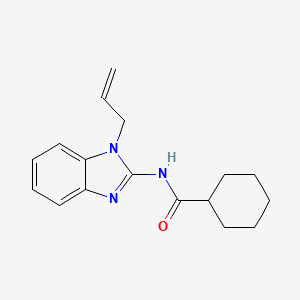 molecular formula C17H21N3O B5854020 N-(1-allyl-1H-benzimidazol-2-yl)cyclohexanecarboxamide 