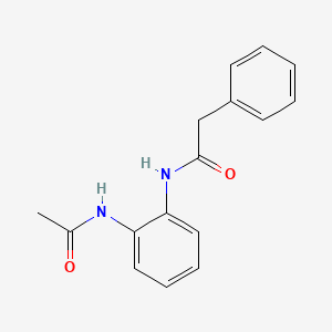 molecular formula C16H16N2O2 B5854031 N-[2-(acetylamino)phenyl]-2-phenylacetamide 