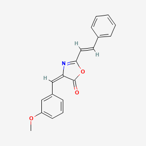 molecular formula C19H15NO3 B5854032 4-(3-methoxybenzylidene)-2-(2-phenylvinyl)-1,3-oxazol-5(4H)-one 