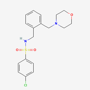 4-chloro-N-[2-(4-morpholinylmethyl)benzyl]benzenesulfonamide