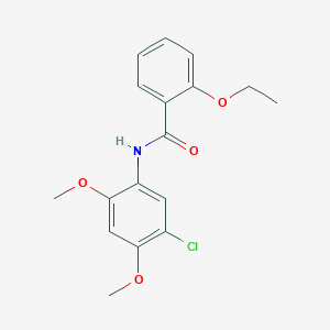 molecular formula C17H18ClNO4 B5854054 N-(5-chloro-2,4-dimethoxyphenyl)-2-ethoxybenzamide 