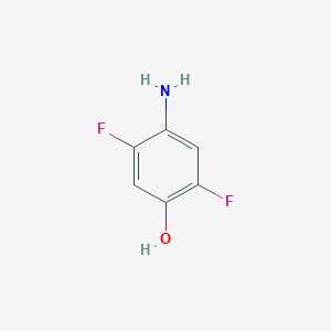 molecular formula C6H5F2NO B058541 4-氨基-2,5-二氟苯酚 CAS No. 120103-19-7